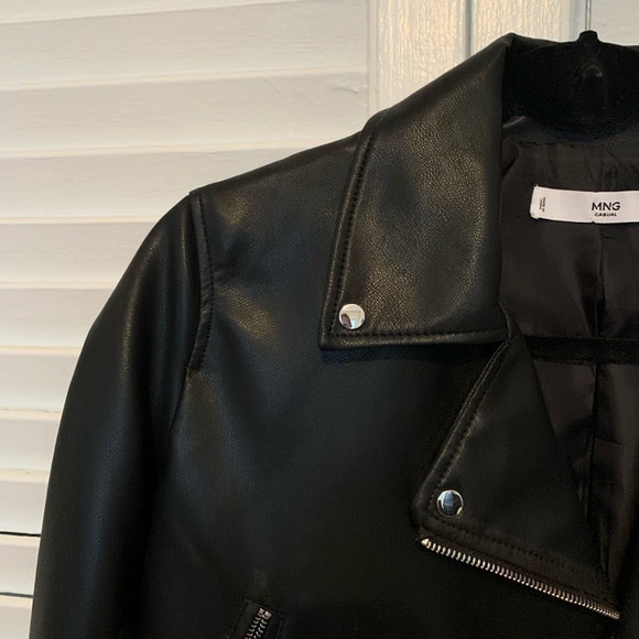 Mango Faux Leather Jacket - Picture 11 of 15